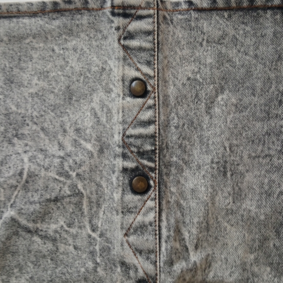 Lee denim vintage, retro acid wash denim skirt 11W - Picture 12 of 15